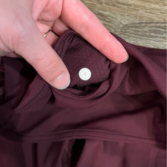 Lululemon Wunder Under Crop High-Rise 21" Scatter Floral Dark Adobe Dark Adobe 8 - Picture 9 of 9